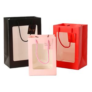 Bolsa de Papel Transparente de 4 Colores MU, Bolsa de Regalo, Bolsa de Papel para Manualidades, Bolsa de Papel con Asas para Tarjetas de Regalo - Product Image 2