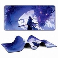 Tapis de souris Tigerwings à bords cousus durables, conforme aux normes CE, RoHS, REACH, CA65, base en caoutchouc antidérapante, grand format XXL, tapis de jeu étendu