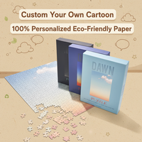 Puzzle en papier personnalisé avec dessin animé |   Puzzle photo personnalisé OEM pour cadeaux (100-1000 pièces, MOQ 100)
