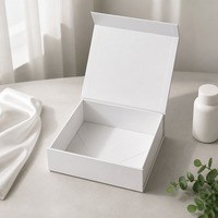 Caja de Regalo Rígida con Impresión Personalizada para Joyería, Cosméticos, Velas, Cierre Magnético, Plegable, Empaque Plano, Minimalista, Venta al Por Mayor