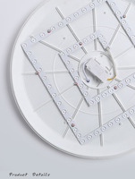 Plafonnier LED moderne et simple en acrylique et métal ultra-mince pour salle de bain, cuisine, couloir, salon, triple protection, intensité variable