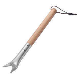 Pizza Hook Aluminum Wooden Handle Oven Safe For Easy Pizza Removal - Product Image 4