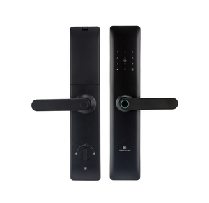 Serrure <span class=keywords><strong>de</strong></span> porte intelligente numérique à empreinte digitale biométrique caméra porte <span class=keywords><strong>de</strong></span> sécurité en aluminium/acier Tuya Smart App Card Key Access Cloud Password - Product Image 1