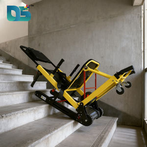 모든 알루미늄 합금 프레임 접이식 전기 계단 등산가 휠체어 Pvc 시트 리튬 배터리 등산가 휠체어 - Product Image 2