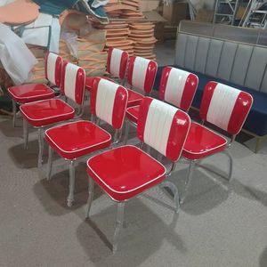 Venta directa de fábrica mesas y sillas de restaurante hamburguesa comida rápida restaurante cabina sofá americano retro mesas y sillas de hotel - Product Image 4