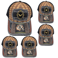 Gorra de Béisbol Unisex de 6 Paneles con Logotipo Metálico 3D, Estampado en Serigrafía, Estilo Casual, para Pesca, Playa, Mezclilla, Lona, Jersey