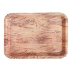 Custom Melamine <strong>Plastic</strong> Rectangle Coffee <strong>Serving</strong> Trays - Product Image 5