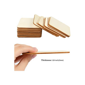 Pannelli di Legno Grezzo Quadrati 4x4 Pollici in Pino per Progetti Artistici Fai-da-Te, Ideali per Dipingere e Disegnare - Product Image 6