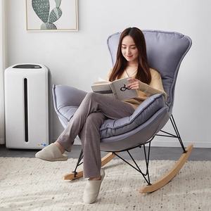 Gỗ vải đặt nhà commode nằm ngả xoay giải trí Rocking Chair với bedpan - Product Image 2