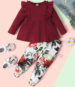 Set Due Pezzi per Bambine <span class=keywords><strong>18</strong></span> <span class=keywords><strong>Mesi</strong></span>, Fatto a Mano, Trendy, Ecologico, Magnetico, in Puro Cotone, Novità Autunnale, Disponibile Online - Product Image 2