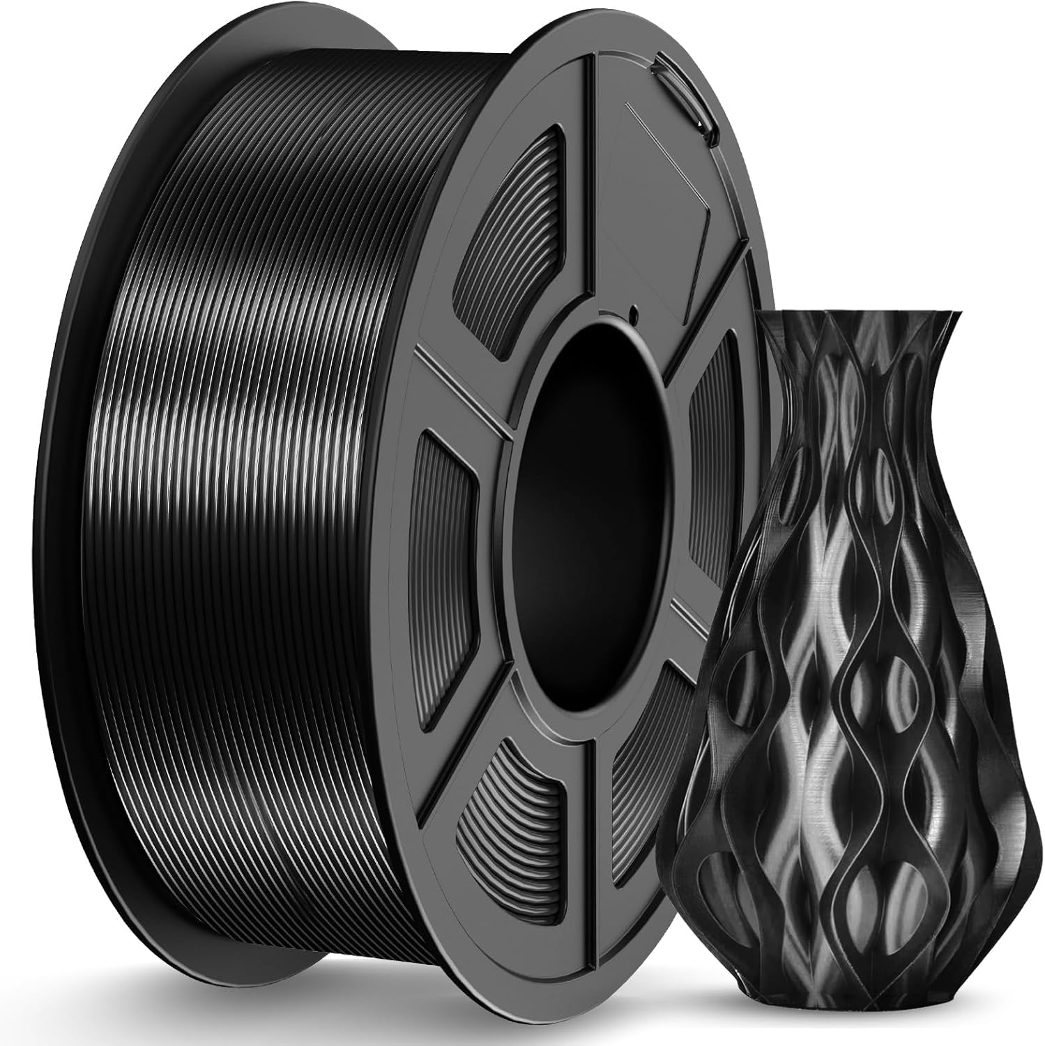 1,1 kg de soie noire