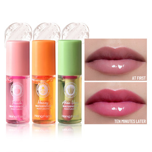 Huile à <span class=keywords><strong>lèvres</strong></span> hydratante à trois saveurs fruitées Hengfang, marque privée, décolorante, changeant de couleur, éclaircissante, bâton de teinture pour les <span class=keywords><strong>lèvres</strong></span> - Product Image 2