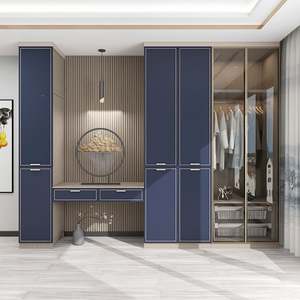 Armoire de chambre à coucher solide et réglable de haute qualité, compartiments de rangement spacieux, fabrication durable et écologique pour villa - Product Image 4