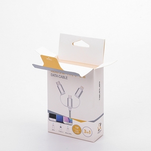 Snap khóa dưới treo bao bì bán lẻ tùy chỉnh in kỹ thuật số cáp USB <span class=keywords><strong>tuck</strong></span> cuối treo <span class=keywords><strong>Tab</strong></span> hộp - Product Image 4