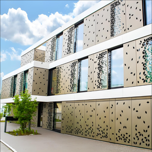 Hojas de revestimiento de pared de Metal decorativas perforadas de aluminio para exteriores de diseño moderno Corte por láser <span class=keywords><strong>Fachada</strong></span> <span class=keywords><strong>exterior</strong></span> de aluminio - Product Image 6