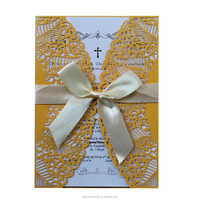 Tarjetas de Invitación con Diseño de Corte Láser en Diferentes Colores y Tarjetas de Felicitación Personalizadas con Corte Láser