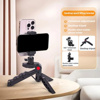 Support de Téléprompteur pour Téléphone Portable pour Diffusion en Direct sur Téléphone Support de Bureau Portable Support Vidéo Sous-titres Discours Lecture Trépied Accessoires
