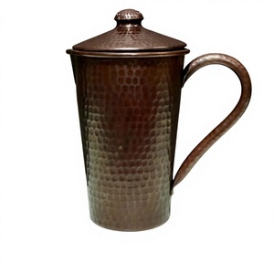 Premium Copper Water Jug with Lid – Handmade Hammered Copper Pitcher for Drinking Water - Product Image 5