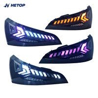 Feux arrière HETOP Q5 Upgrade 2009-2012, personnalisés, couleur claire RGB, lampe de voiture colorée, feux arrière dynamiques, feux de jour pour Audi