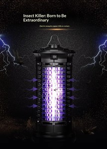 Lampe anti-moustiques électrique pour usage domestique, exterminateur d'insectes électrique pour intérieur et extérieur, vente directe du fabricant - Product Image 3