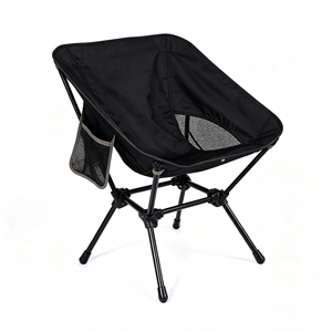 Modern Outdoor Stainless Steel <b>Folding</b> Moon Chair with 600D Oxford Fabric Fishing Chair for Hiking Beach & Park - Product Image 2
