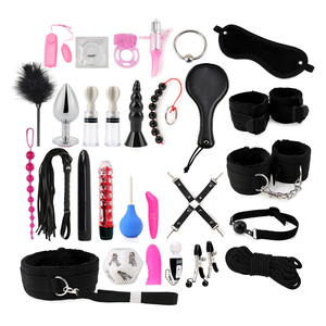 Juego de Bondage SM para adultos, <span class=keywords><strong>esposas</strong></span>, tapón para la boca, látigo de nailon, Juguetes sexuales para parejas, 30 Uds. - Product Image 2