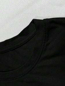 เสื้อยืดแขนสั้นพิมพ์ลายสโลแกนสไตล์มินิมอลสำหรับผู้ชาย  รับสั่งทำได้ เหมาะสำหรับทั้งชายและหญิง.F10 - Product Image 3