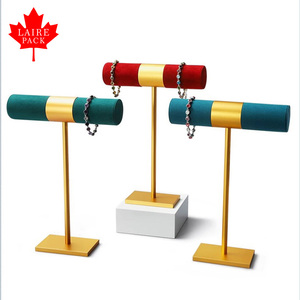 Espositore per Gioielli in Microfibra di Alta Qualità con Logo Personalizzato, Supporto per Bracciali in Metallo per Negozi di <span class=keywords><strong>Gioielleria</strong></span> - Product Image 5