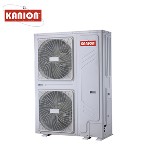 Pompe à chaleur monoventilateur noire, idéale pour les espaces de vie, pour un approvisionnement constant en eau chaude vers les canalisations de plancher chauffant, assurant un chauffage uniforme de toute la maison. - Product Image 4