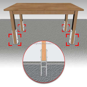 Ancrages de <span class=keywords><strong>poteau</strong></span> d'ancrage <span class=keywords><strong>en</strong></span> <span class=keywords><strong>H</strong></span> <span class=keywords><strong>en</strong></span> acier inoxydable avec revêtement pour installations extérieures fixes 121X600mm - Product Image 2