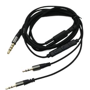 Câble audio Sol Republic 3,5 mm vers 2x2,5 mm, fil en nylon, placage nickel, adaptateur mâle-mâle pour écouteurs - Product Image 5