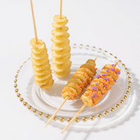 Tour de pommes de terre en spirale pré-frites surgelées, collation sucrée pour enfants en sachet - Produit de pommes de terre semi-finies