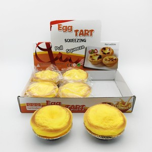 Nouveau jouet anti-stress simulé en forme de tarte aux œufs, original et amusant, jouet réaliste pour le jeu alimentaire - Product Image 6