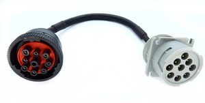 Cable Adaptador de Vehículo Comercial Tipo 1 J1939 a Cat 9Pin, Cable de Conexión de Diagnóstico para Camiones Pesados y Excavadoras - Product Image 6
