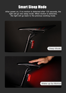 Gaciron Magnético IPX4 Inteligente Ciclo Luz Traseira Bicicleta Indução Automática Montagem 30 Lumen Led Bicicleta Freio Tail Lights - Product Image 5