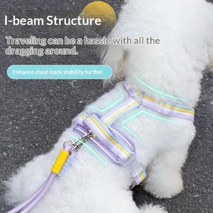 <span class=keywords><strong>Harnais</strong></span> pour chien, laisse en nylon anti-explosion en forme de I, sangle de poitrine pour promener son chien et faire du jardinage en extérieur - Product Image 2