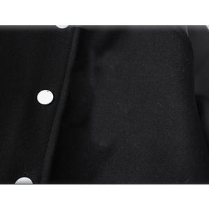 Chaqueta universitaria Vintage transpirable ecológica con capucha negra de satén hecha a medida soporte de abrigo de invierno informal deportivo de alta calidad - Product Image 3