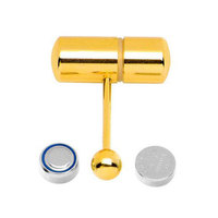 Anneaux vibrants colorés en acier inoxydable pour pénis et langue, piercing pour enfants, cadeau de mariage, fiançailles, Prince Albert orthodoxe