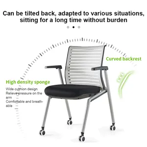 ZITAI Customizable Meeting Room Office Chair Ergonomic Mesh Conference Table And Chairs For In Foshan Training Chair
