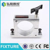 Hongyang - Pince réglable argentée de 80 mm de diamètre, support réglable simple/multi-couches de 80 mm pour broches rondes