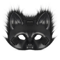 DAMAI Ensemble de Costume Cosplay Renard, Chat, Loup avec Queue et Gants Patte Moelleuse en Fausse Fourrure pour Femme, pour Fête d'Halloween, Fabriqué au Zhejiang, Chine