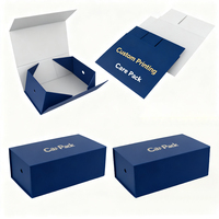 Boîte en papier magnétique Paquet de vêtements rigides et durs Emballage cadeau haut de gamme Boîtes pliables pliables avec couvercle magnétique