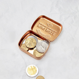 Tùy chỉnh nhai kẹo cao su bao bì vuông tins mini Pill kẹo kim loại hộp bản lề nắp nhỏ bạc hà <span class=keywords><strong>tin</strong></span> trường hợp với nhựa CR cap chèn - Product Image 6