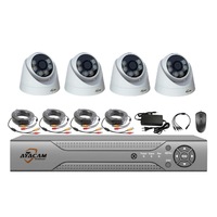 Kit Système de Caméras de Sécurité CCTV AHD 4K 8MP HD H.265 Vision Nocturne 8 Canaux Zoom 20X Extérieur Étanche Détection Humaine IA Micro