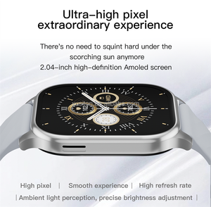 Sw01 Trend Nieuwe Ultra Dunne Smart Watch 2.04 "Muziek Hartfrequentie Vierkante 2.04" Amoled Bt Call Fashion Smartwatches - Product Image 6