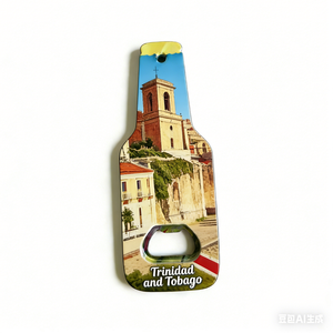 Aimant <span class=keywords><strong>de</strong></span> réfrigérateur 2-en-1 personnalisé avec ouvre-bouteille, souvenir <span class=keywords><strong>de</strong></span> voyage des Îles Vierges, d'Haïti, <span class=keywords><strong>de</strong></span> Trinité-et-Tobago et <span class=keywords><strong>de</strong></span> Porto Rico - Product Image 1