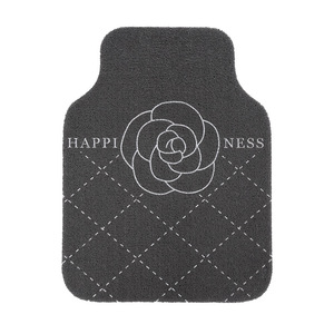 Tapis de sol de voiture à motif diamant Camellia, épaisseur 20 mm, boucle en soie, universel, antidérapant, pièce unique - Product Image 5