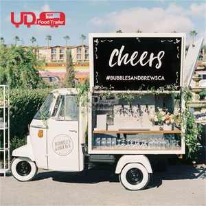 Chariots de vente ambulante à 3 roues pour la restauration rapide, camion à champagne, tricycle Ape 50, chariot de nourriture électrique mobile à vendre en Californie, États-Unis - Product Image 2