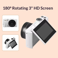 Logo/emballage personnalisés disponibles : Appareil photo numérique sans miroir 5K pour vlog, appareil photo compact à écran rabattable HD 3,0 pouces pour la photographie de selfie