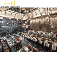 Meubles de restaurant modernes et durables, couleur personnalisée, canapé en cuir, banquette, table et chaises en bois pour café